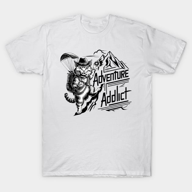 Adventure Addict T-Shirt by Starart Designs